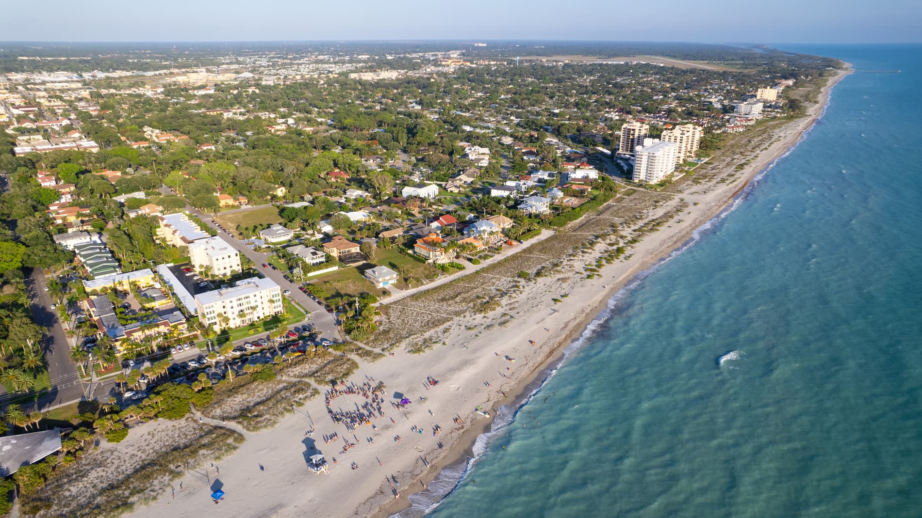 Venice, Florida beach and coastal homes